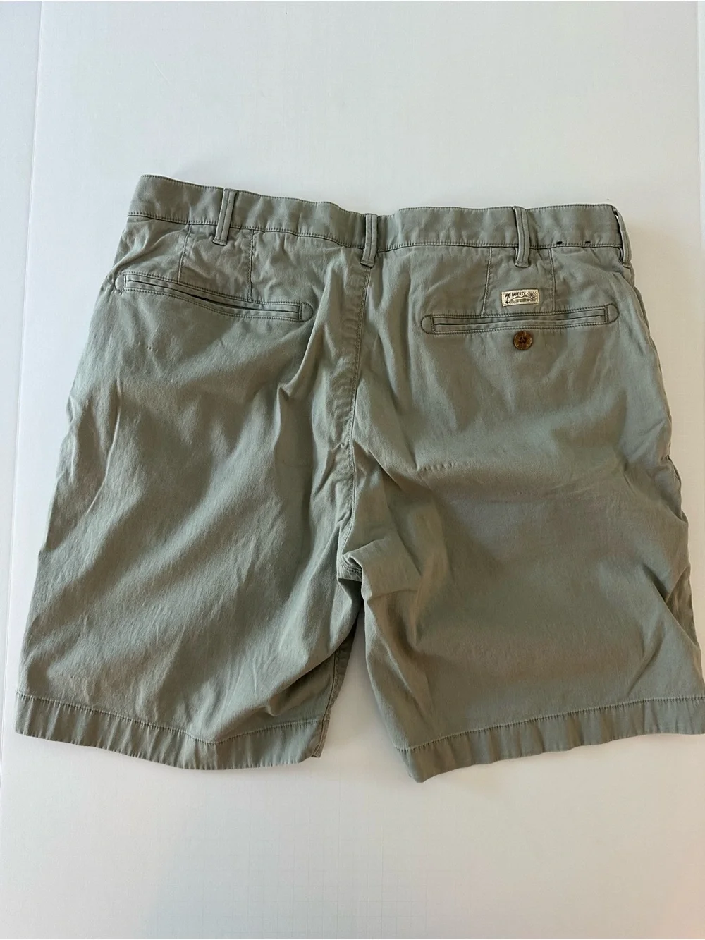 Faherty Island Life Chino Shorts Olive Green Mens Size 36 Summer Casual